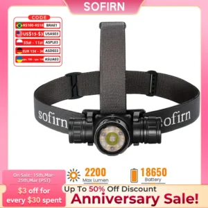 EDC Red Headlight with infrared sensor