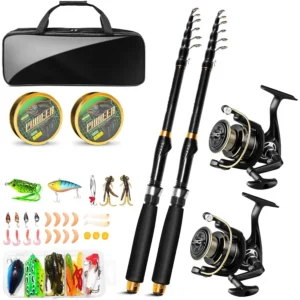 Collapsible Rods with Spinning Reels